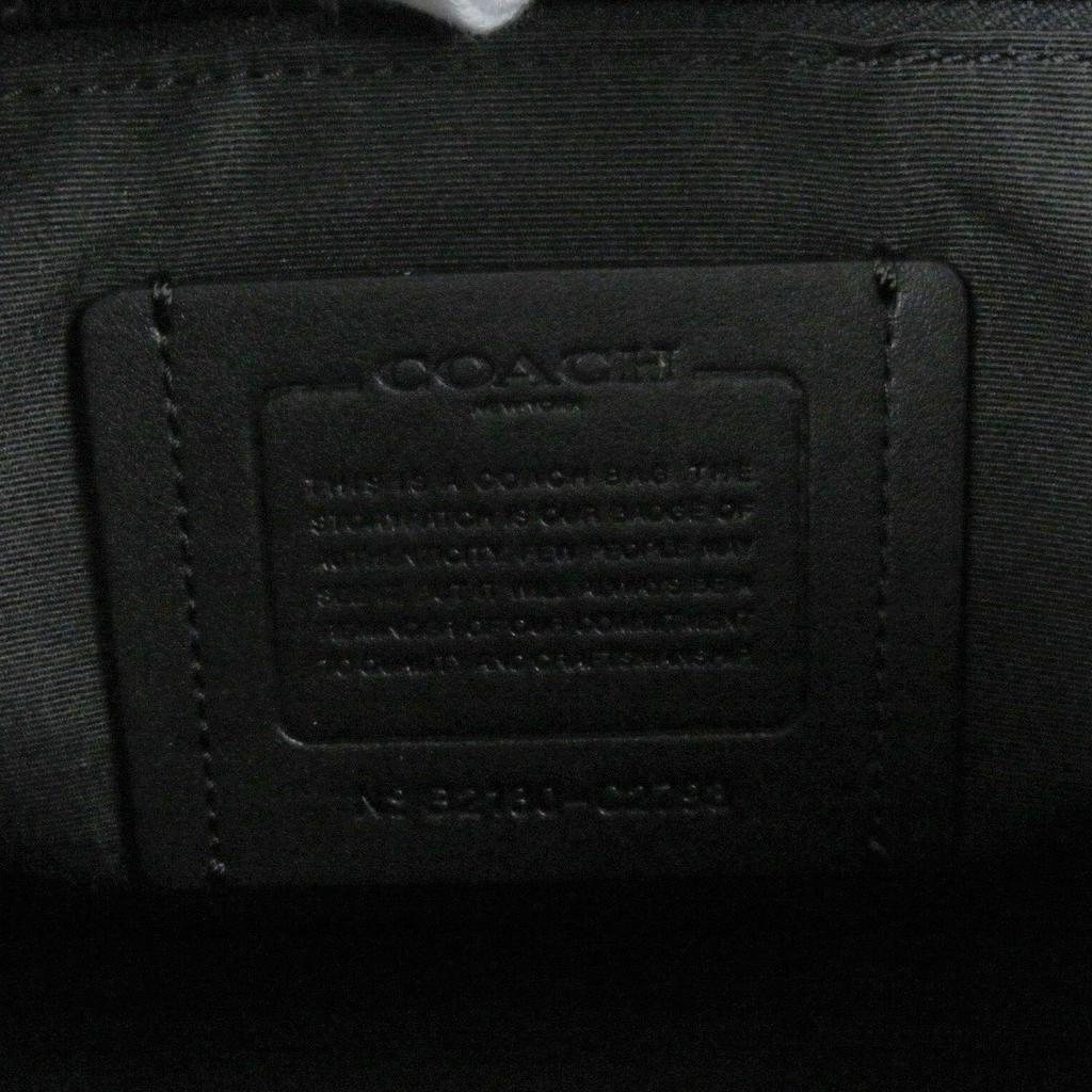 COACH Shoulder Bag Signature Truck Messenger Bag black leather mens C2793 Used
