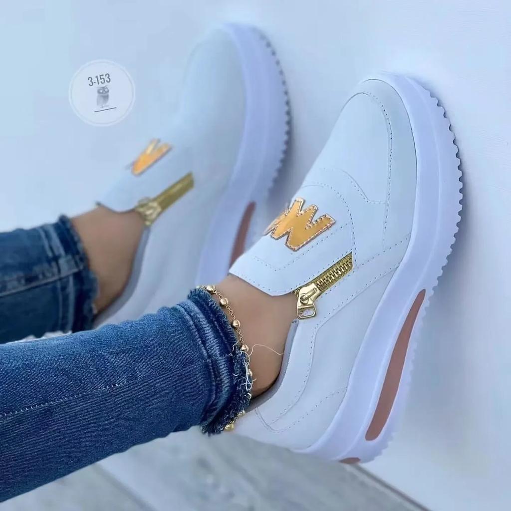 Fashion Women Casual Sneakers 2024 New Spring Autumn Platform Sneakers Vulcanized Loafers Shoes Sneakers Women Flats Zapatos De Mujer