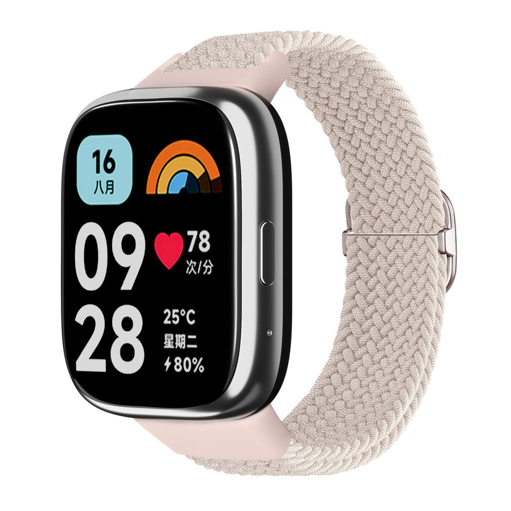 Плетеный solo loop для Xiaomi Redmi Watch 3 active Аксессуары ремешки спорт Нейлон Дышащий Замена Correa Redmi 3 Lite ремешок