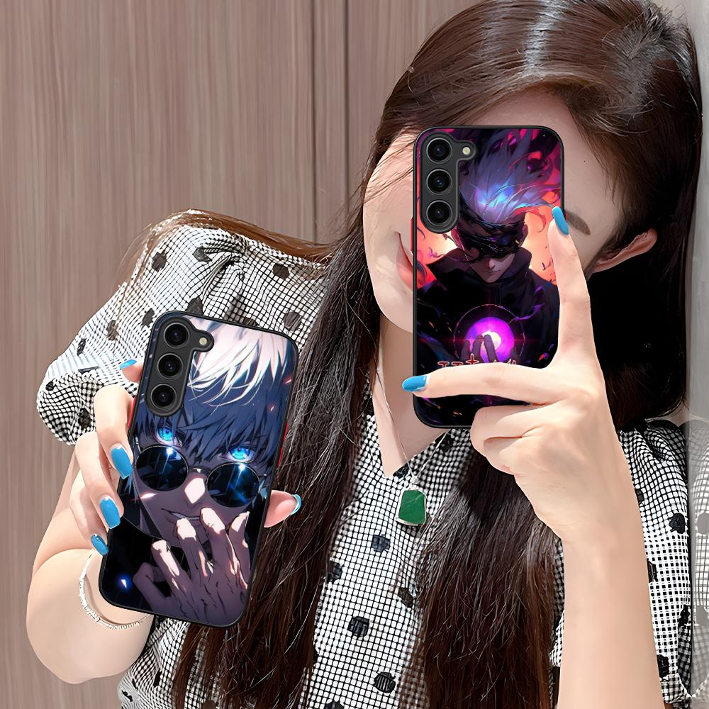 Чехол для мобильного телефона из силикона Jujutsu Kaisen Сатору Годжо для Samsung Galaxy S26 S25 S24 S23 S22 S21 Plus FE Ultra Цветная крышка