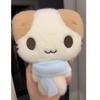 Cute Scarf Marshmallow Cat Handmade Plush Doll Doll Pendant for Gift Girl