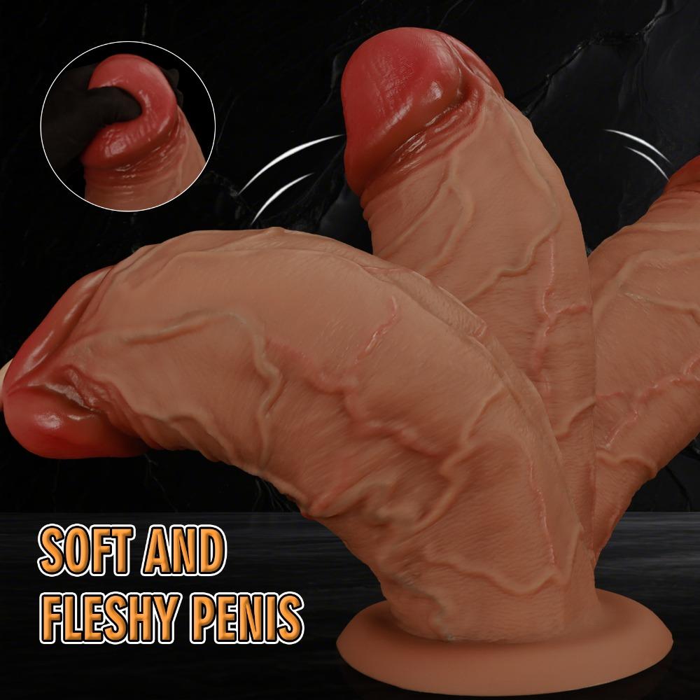 Ультра Большой Реалистичный Ди лдо Жидкий Силикон Без Яичек Женская Мастурбация Взрослый Игрушка
