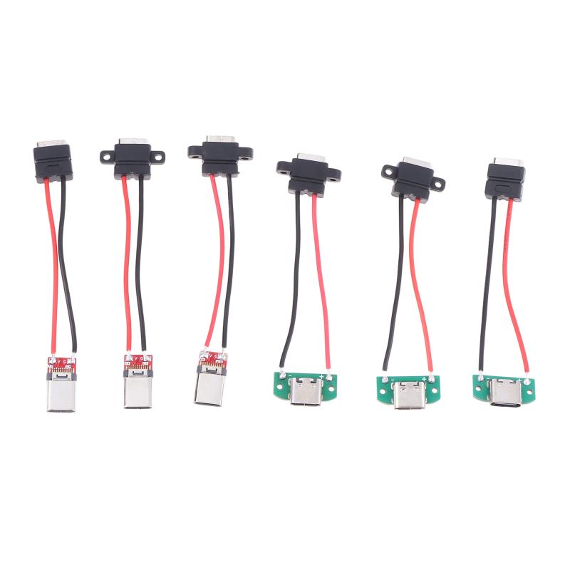 1/3 шт. 3A 5V USB-розетка типа C и USB-розетка типа A с разъемом для кабеля