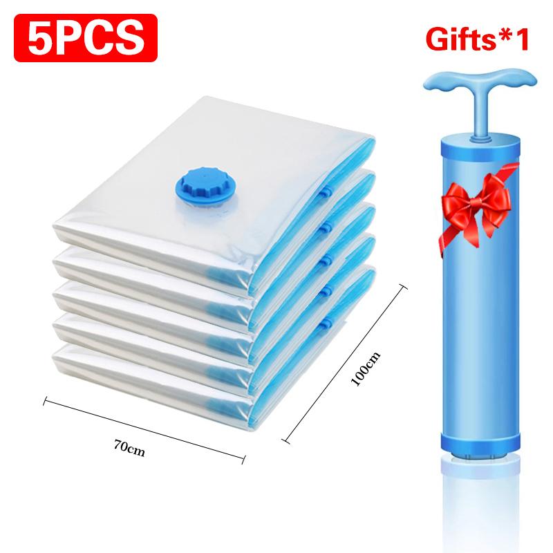 Вакуумные пакеты для хранения, пакет для экономии места, вакуумный пакет для хранения одежды, одеял, дорожное хранение, многоразовые пакеты с двойной застежкой-молнией