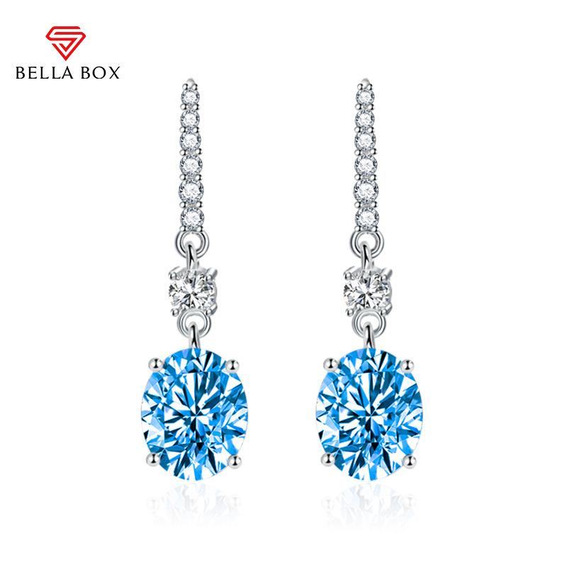 BELLA BOX Крючки для ушей с кисточками, 8*10, круглые, с заостренным дном, овальной формы, длинные красочные серьги, аксессуары для вечеринок