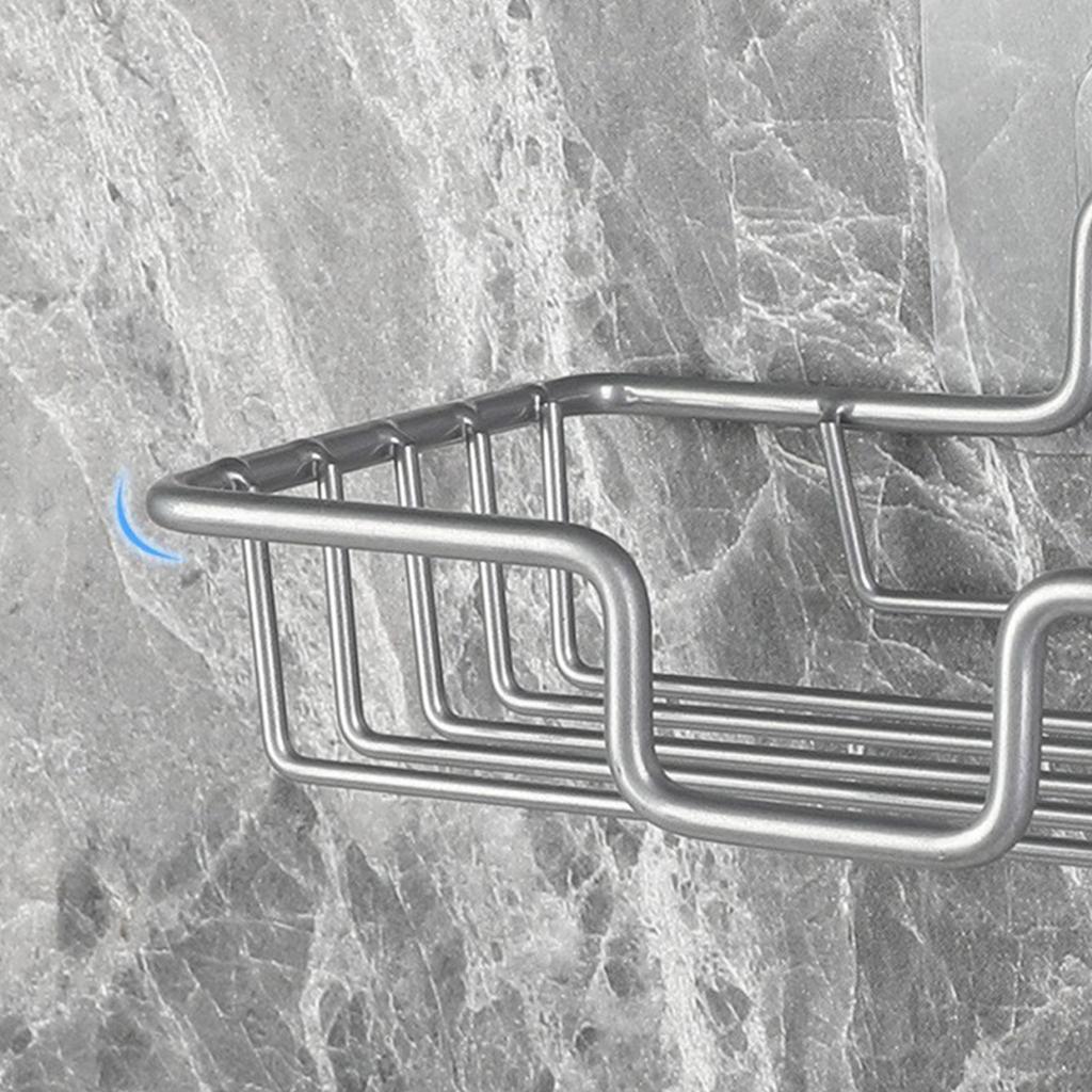 Мыльница на стене для душа, полка с защитным чехлом для мыла, мыльница из нержавеющей стали с клеем и 1 крючком