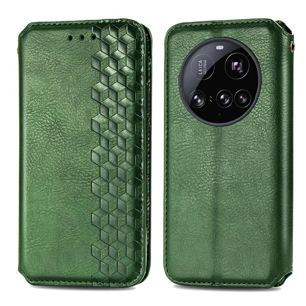 Для Xiaomi 15 Ultra Чехол Ромбовидный Оттиск Кожа PU Кошелек Чехол для Телефона