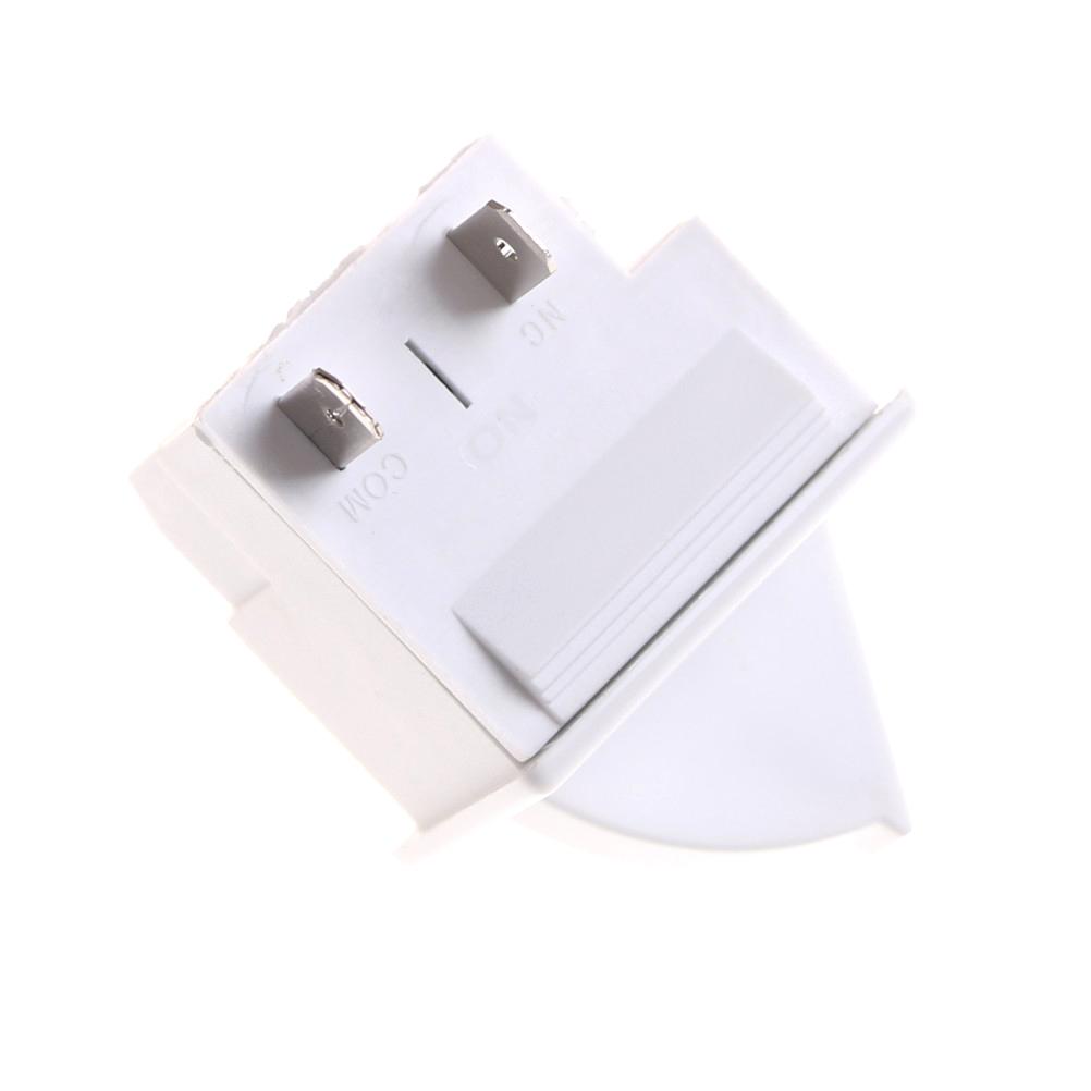 1pc Refrigerator Door Light Switch White Replacement Part Kitchen AC 5A 250V Lamp