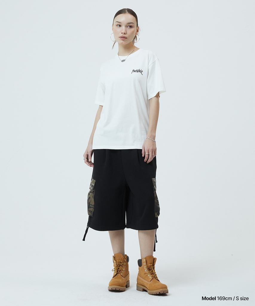 MAHAGRID Bermuda Camo Cargo Sweatshort Black(Mg2Gmmpa08A)