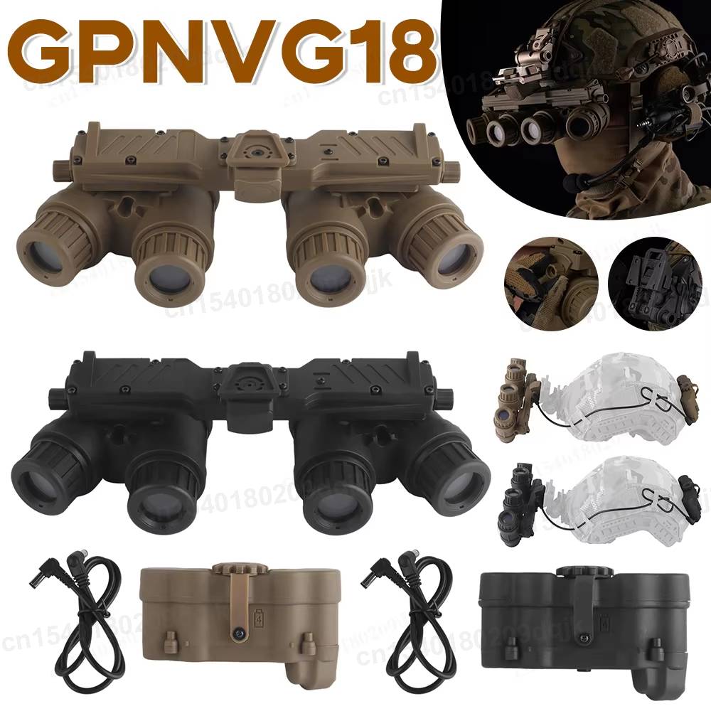 GPNVG 18 Очки ночного видения Тактический шлем Бинокль Модель № Функция Четырехглазное устройство для видения Модель для Косплея Тактических Игр