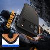 Защитный чехол из углеродного волокна для iPhone 17 Pro Max с магнитной подставкой и защитой для объектива