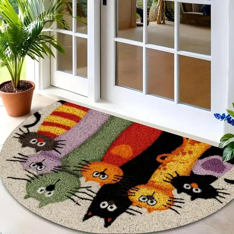 60*90cm Thanksgiving Printed Floor MATS, Decorative MATS for Entering and Leaving The House, Anti-slip Foot MATS for Bathrooms and Toilets