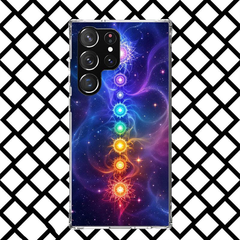Чехол для телефона "Йога Чакра Духовная Энергия Вселенная" для Samsung Galaxy S26 S25 Edge S24 S23 Ultra S22 Plus S21 FE S20 + Мягкий Чехол