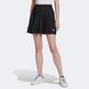 Adidas Originals Adicolor Classics Solid Color Small Logo A-Line Comfortable Tennis Pleated Skirt Women Skirts Black HC2058
