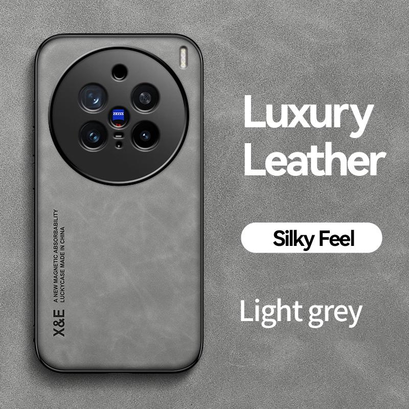 KEYSION Роскошный ретро чехол из искусственной кожи для VIVO X200 X200 Pro 5G Мягкий силиконовый + противоударный чехол для телефона из ПК для VIVO X200 Pro