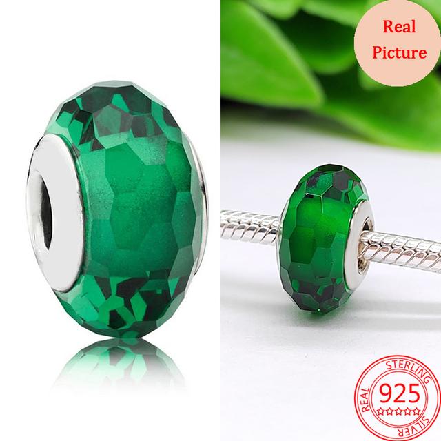 Классический Новый Настоящее Серебро 925 пробы Четырехлистный Клевер Лаки Мотаться Шарм подходит Оригинальный Модный Браслет Подвеска Ювелирные Изделия Подарок