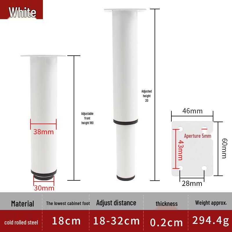 Adjustable Furniture Legs: Coffee Table, Sofa, TV Cabinet, Bed, and Telescopic Support Legs.