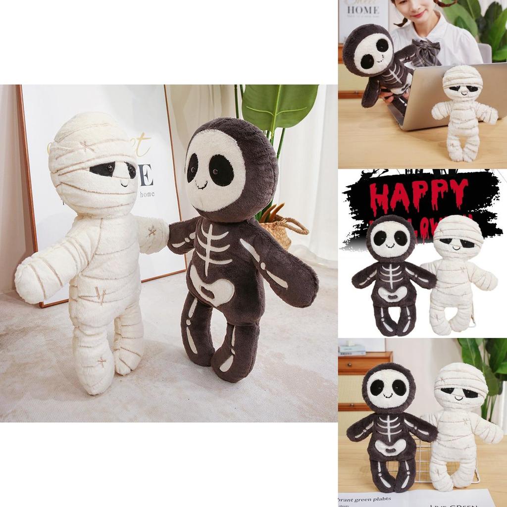 Новая плюшевая игрушка-кукла скелет и мумия на Хэллоуин, брелок, доступен индивидуальный логотип для оптовой продажи