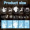 Window Sticker Christmas With Snowflake And Reindeer Pvc Material Festive For