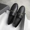 Luxury Flat Shoes Quality PU Leather Designe Shoes Female Retro