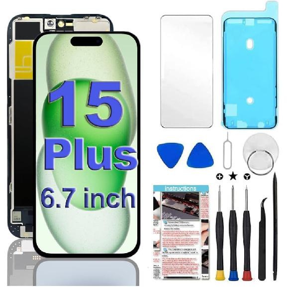 Для замены экрана iPhone XR 6,1 дюйма, ЖК-дисплей, сенсорный экран, сборка дигитайзера с инструментами для ремонта, совместим с моделями A1984, A2105, A2106,