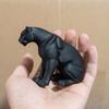Фигурка Пантеры 3D Печать Черно-Белая Фигурка Дикой Природы Коллекционная Скульптура Животного для Украшения Дома Офиса Стола