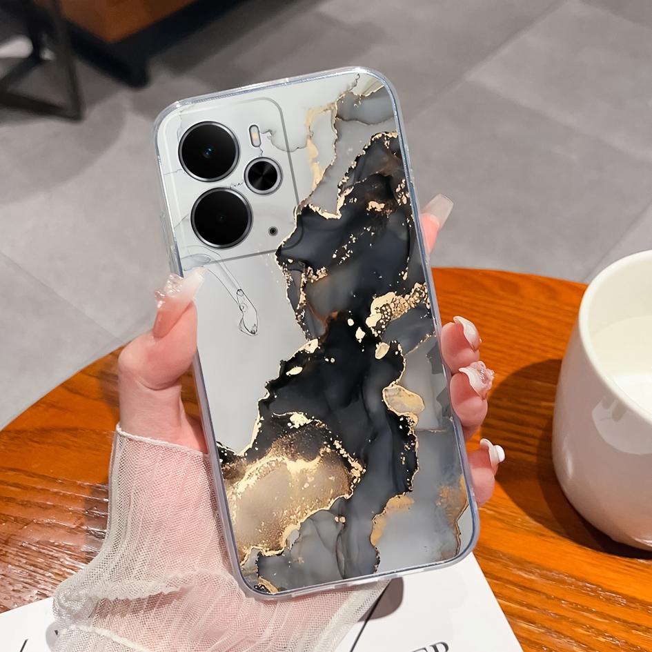 For Oppo Find X5 X2 X3 R11 R15 K3 K7 K9 Realme 14 Phone Covers Beautiful Fruit Pattern Transparent Silicone Shockproof Protection Cases For Oppo Shell