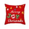 Christmas Series Patterns Throw Pillow Cover With Short Plush Print For Living Room Sofa Decoration Cushion Cover Pillow Covers