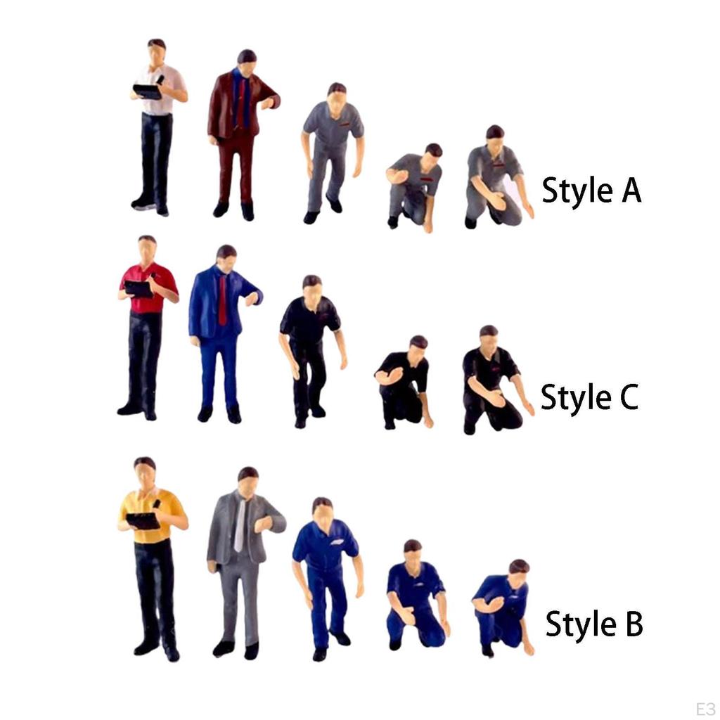 5 шт. 1/64 масштаб диорамные фигурки миниатюрная сцена хобби персонаж ремонтник для украшения рабочего стола