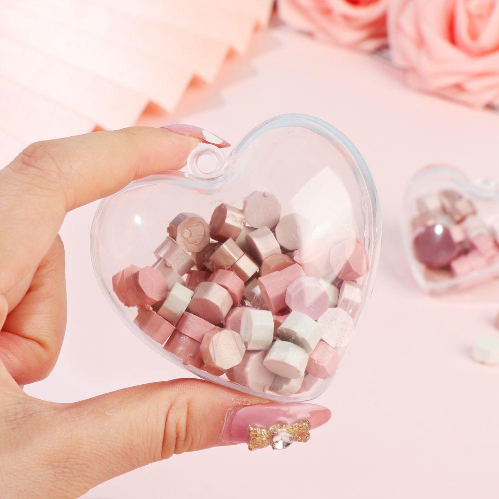 DIY Heart Shape Plastic Heart-shaped Ball Food Packaging Creative Sugar Box Candy Box Packaging