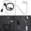 2 Pin   Acoustic Tube Earphone, Tube Earphone with 360 degrees  Rotating Clips and PTT Microphone, Red Light for Two Way Radio Wakie Talkie