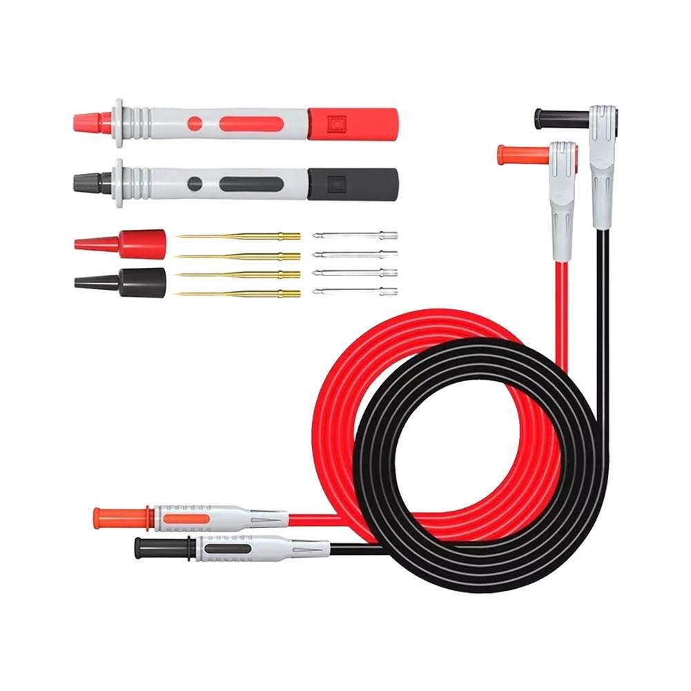 Gold Plated Multimeter Test Probes Kit Replaceable Tips For Precise Electrical Measurement And Automotive Diagnostics Tool