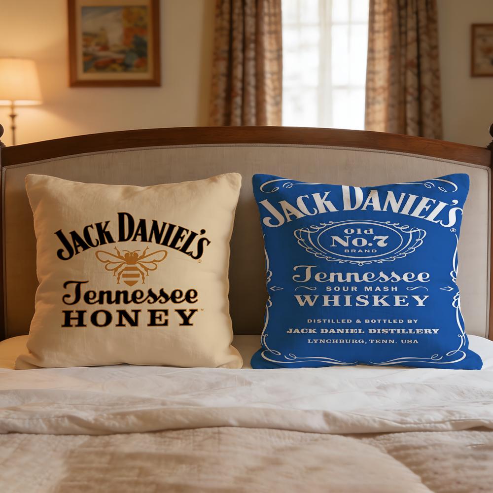 Brand Jack Daniel'S Cushion Cover 1Pcs Decorative Covers Soft Cushion Case For Sofa Couch Decor 40X40 45X45 Pillowcases