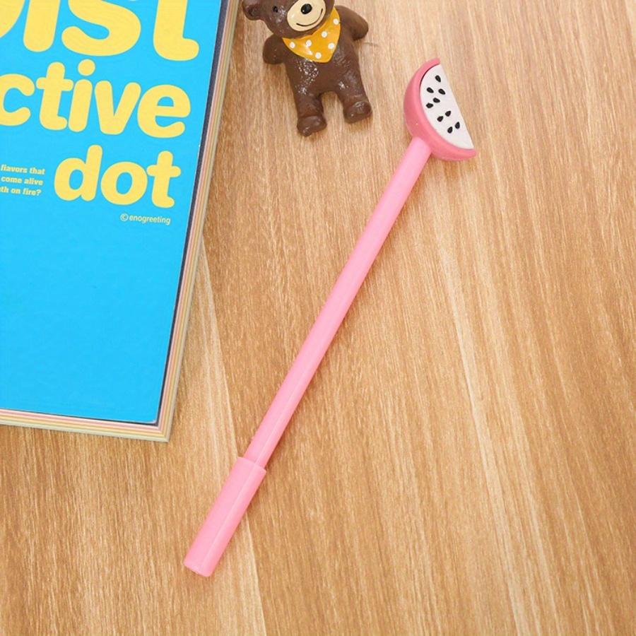 School Season 10pcs 0.5mm Cute Fruit Shape Gel Pen Creative Pen Cartoon Small Fresh Learning Stationery Water-based Signature Pen