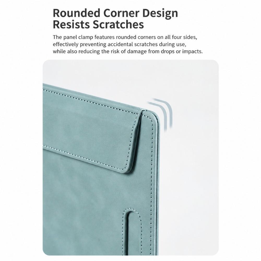 Non-slip Clipboard PU Leather Document Holder Signature Pad Writing Pad Folder Office