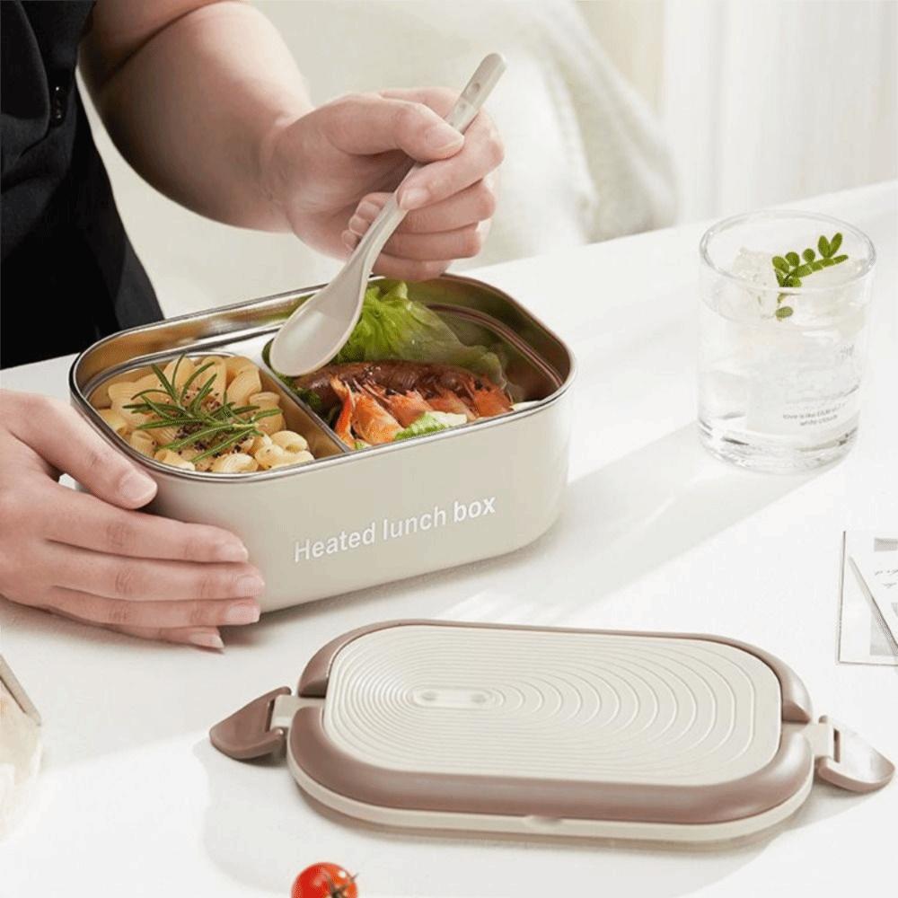 Stainless Steel Constant Temperature Lunch Box UK/EU/US Plug Travel Food Warmer Worker