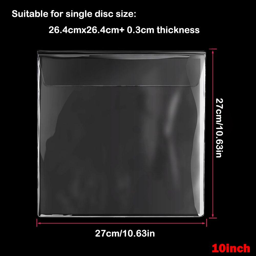 7/10/12 inch Vinyl Records Sleeve Resealable Vinyl Outer Sleeves Useful LP Record Cover  Record