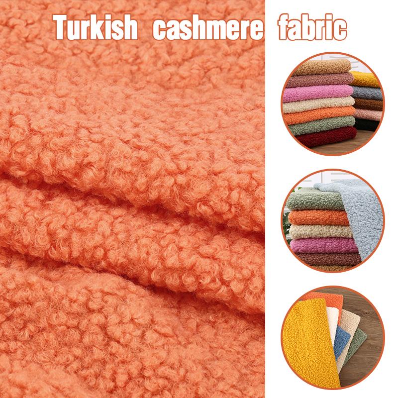 50*160cm Faux Sheep Curly Faux Wool Fur Fabric Turkish Warm Lamb Fleece Fabric For Sewing Clothing Lining Diy Winter Coat Bag