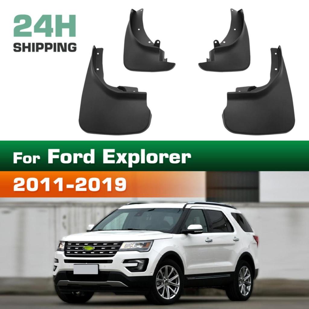 4PCS Splash Guards Mudguards Compatible with Ford Explorer 2011 2012 2013 2014 2015 2016 2017 2018 2019
