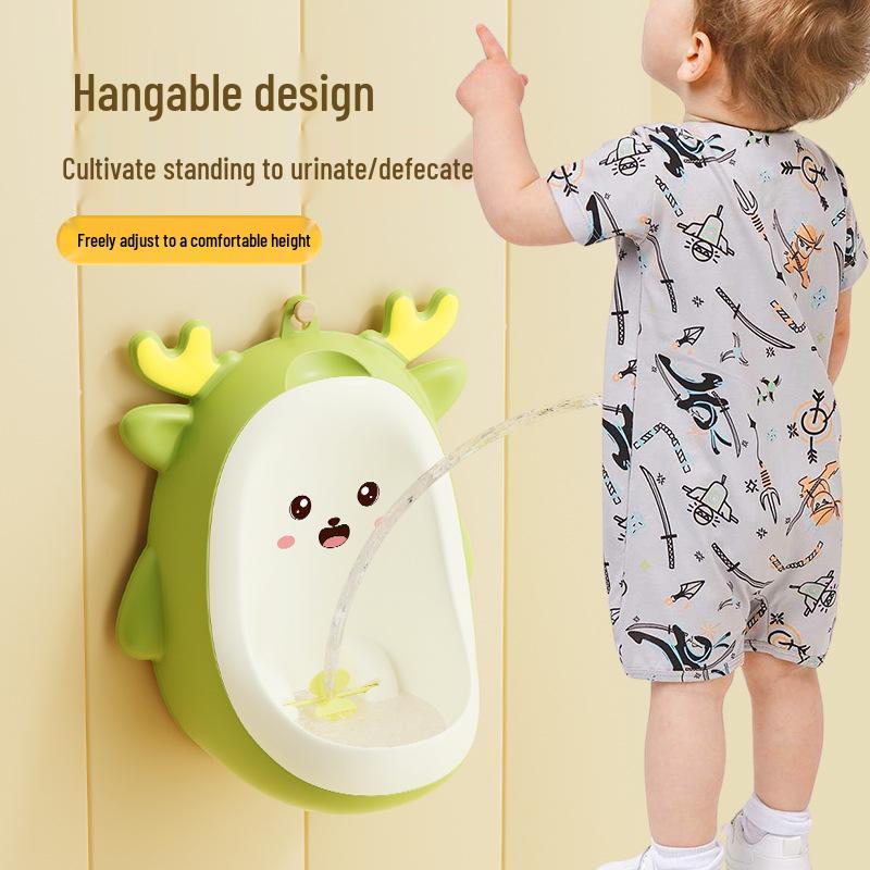 Boys' Cartoon Wall-Mounted Urinal Pee Device