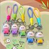 With Panda Transparent Shell Keychain Cute Cartoon Highgloss Acrylic Doll Craft