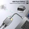 USB-C концентратор 4-в-1 с двойным HDMI-адаптером для MacBook