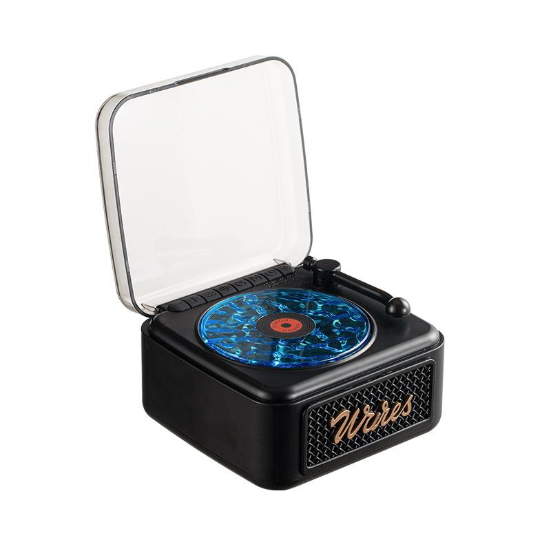 Ретро проигрыватель с белым шумом, беспроводной Bluetooth, проигрыватель виниловых пластинок, стерео звук, RGB проекционный ламповый эффект