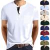 Summer New 11 Colours Men's Short-sleeved Button-pocket Large Size Polo Shirt Fashionable Versatile Body Shirt Tops