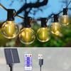 G40 Outdoor String Light Solar LED Patio Lamps Solar Garland For Camping Garden Party Street Terrace Decoration