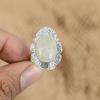 Sterling Silver Natural Golden Rutile Handmade Mother Multi Stone Promise Ring