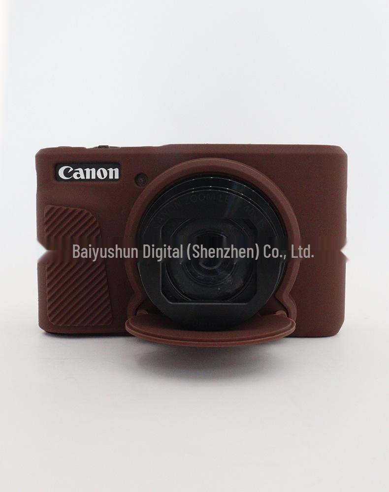 Силиконовый защитный чехол для Canon SX730/740HS - Мягкая, противоударная резиновая подкладка