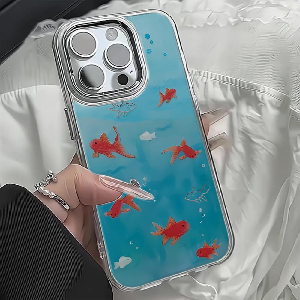 Ocean Carp Phone Case For Iphone 17 16 13 15 11 12 14 17 Pro Max Air 16E 17E Shockproof Transparent Cover Silicone Soft Fundas