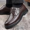 Men's Casual Leather Shoes Autumn New Lace-up Shoes Middle-aged and Elderly Casual Leather Shoes Men 2025