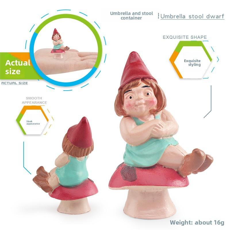 Christmas Dwarves Elves Family Character Models For Garden Micro Landscape And Decoration